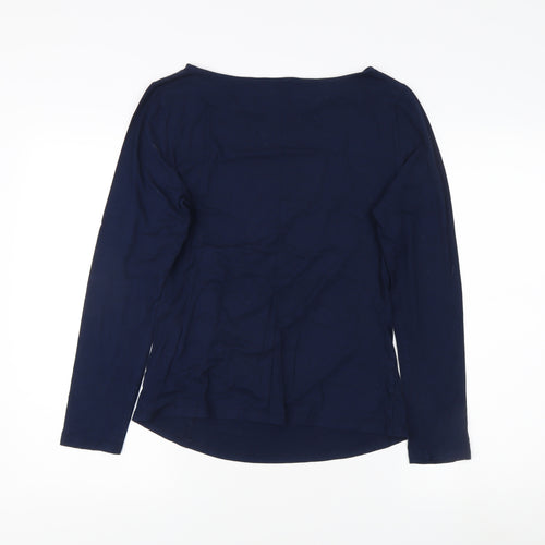 Phase Eight Women's Blue Boat Neck Top Size 12
