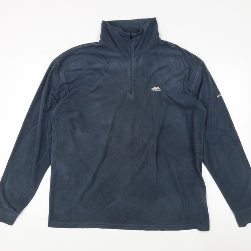 Trespass Men's Blue XL Fleece Pullover Sweatshirt