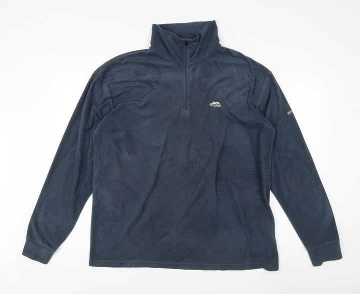 Trespass Men's Blue XL Fleece Pullover Sweatshirt