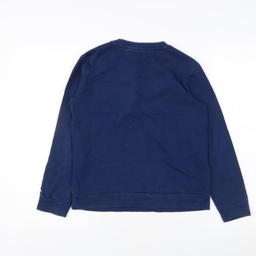 Adidas Boys Blue Crew Neck Sweatshirt 9-10Y Graphic Print