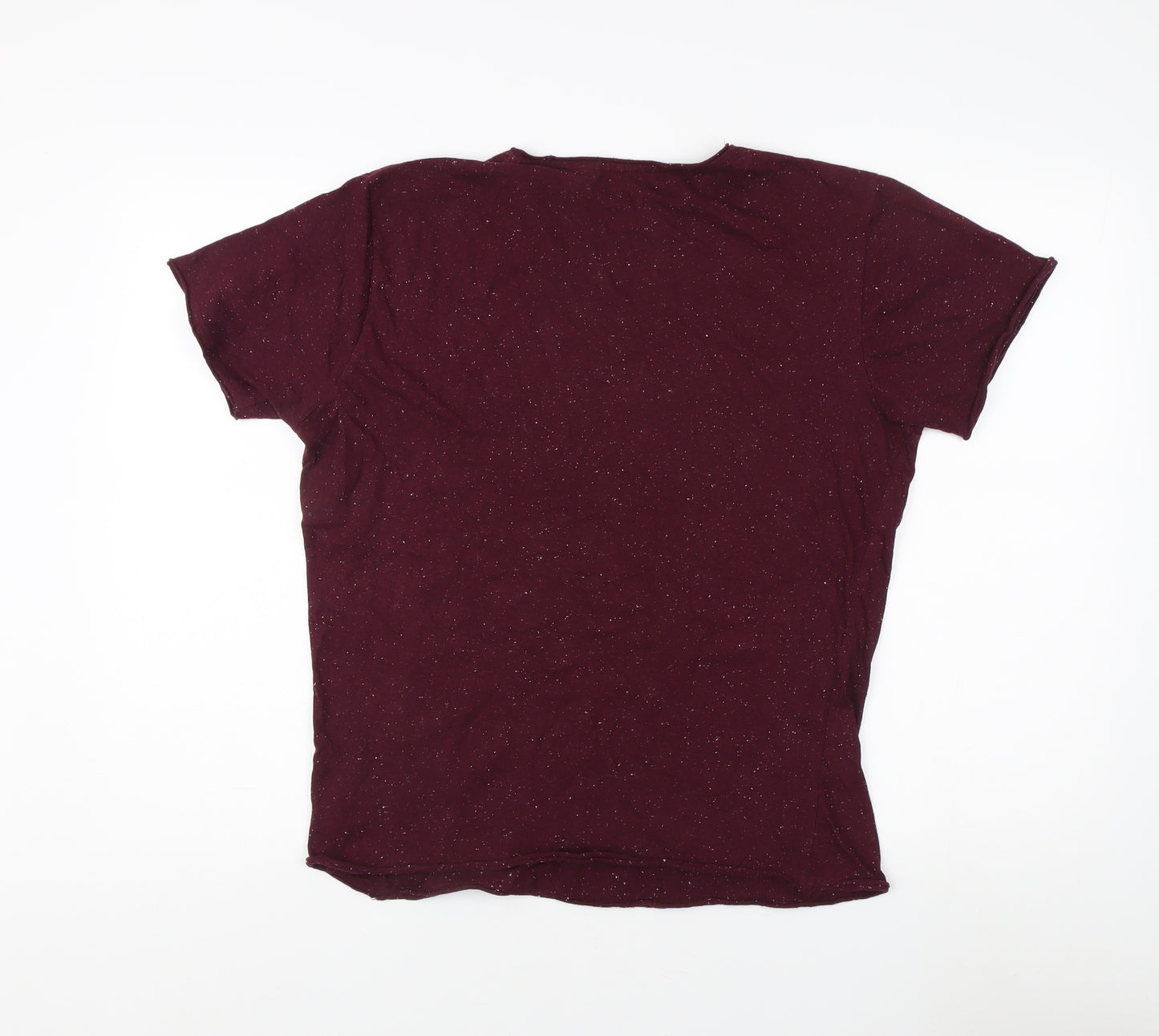 Brave Soul Unisex Red M T-Shirt, Cotton Blend Casual