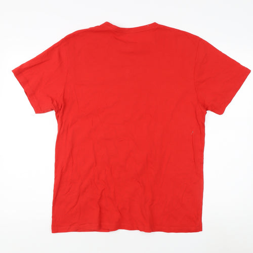 LFC Men’s Large Red Crew Neck Graphic T-Shirt