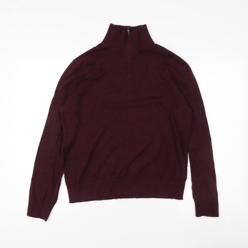 Banana Republic Men's Red Knit Pullover Sweatshirt S