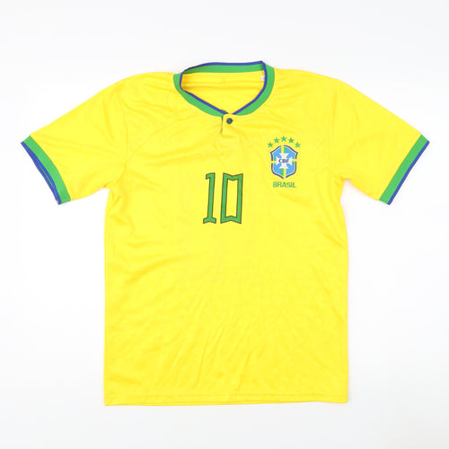 Brasil Men's Yellow Football Jersey Size S