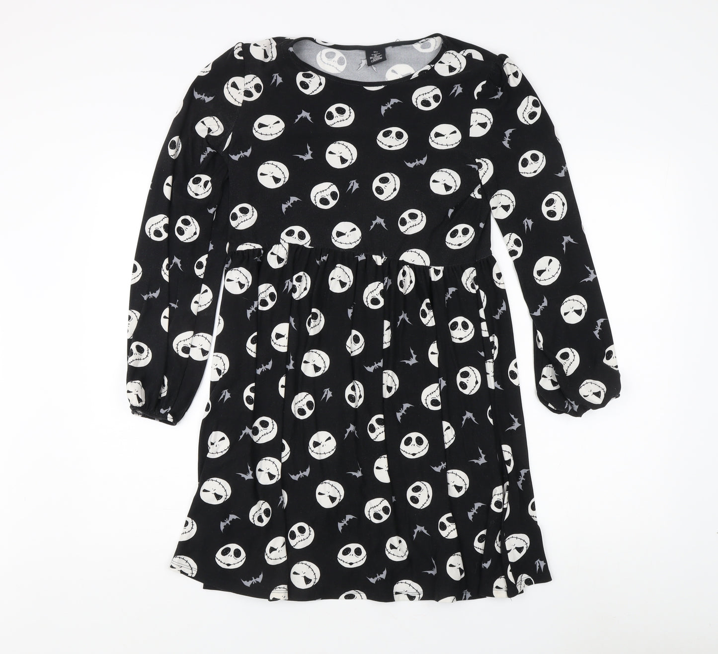 Disney Girls Black Long Sleeve Dress, The Nightmare Before Christmas
