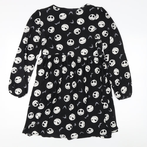 Disney Girls Black Long Sleeve Dress, The Nightmare Before Christmas