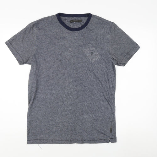 French Connection Men's Blue Crew Neck T-Shirt L