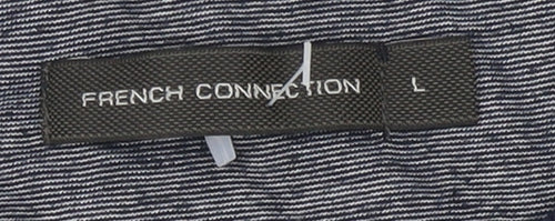 French Connection Men's Blue Crew Neck T-Shirt L