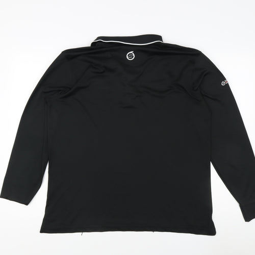 Sunderland of Scotland Men's Black Button-Up Polo, M