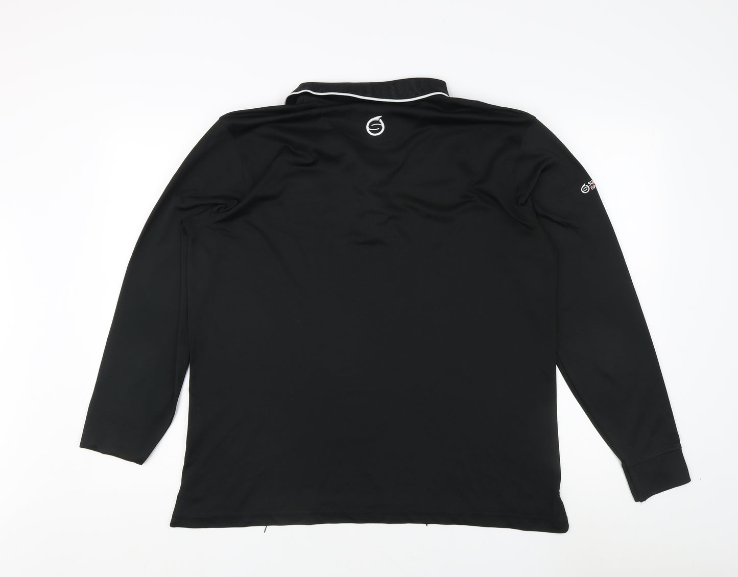 Sunderland of Scotland Men's Black Button-Up Polo, M