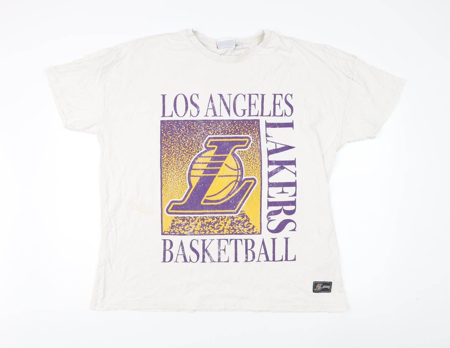 NBA Unisex Adults White XL T-Shirt for Casual Sportswear