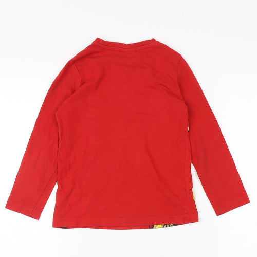 Marvel Boys Red Iron Man Long Sleeve T-Shirt, 5-6Y