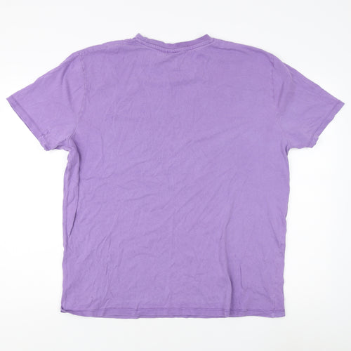 NBA Unisex Adults Purple XL Crew Neck T-Shirt Sports