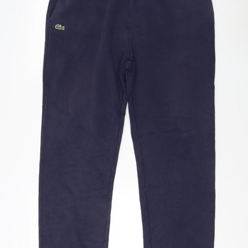Lacoste Men's Blue Tracksuit Pants - Logo, Casual