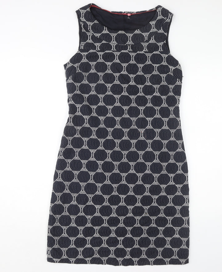 White Stuff Women's Geometric Sheath Dress Size 10