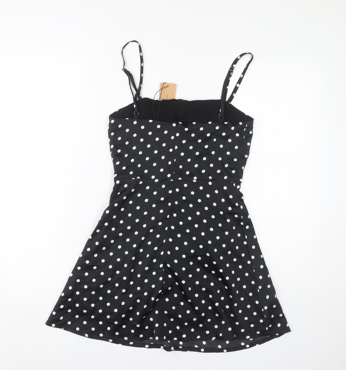 Sisterhood Women's Black Polka Dot A-Line Dress S