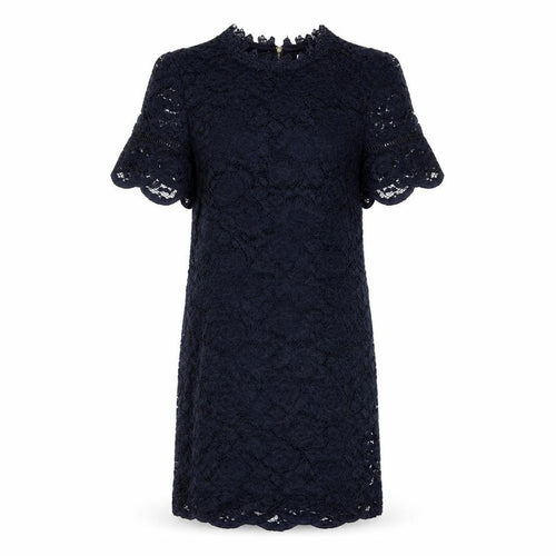 Oasis Women's Blue Lace Sheath Dress UK 10 Cocktail
