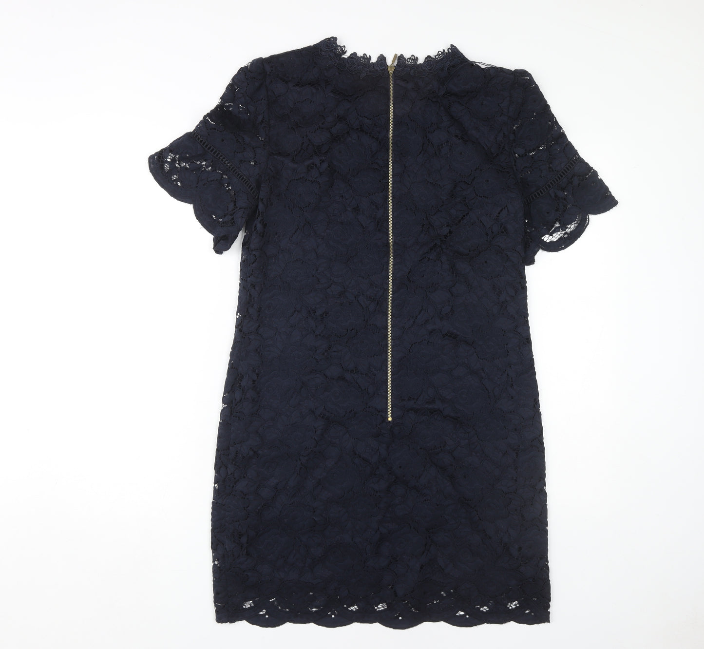 Oasis Women's Blue Lace Sheath Dress UK 10 Cocktail