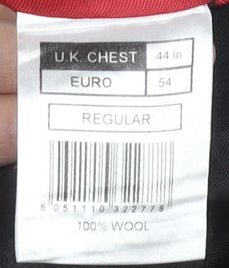 Jeff Banks Men's Black Striped Blazer 44R