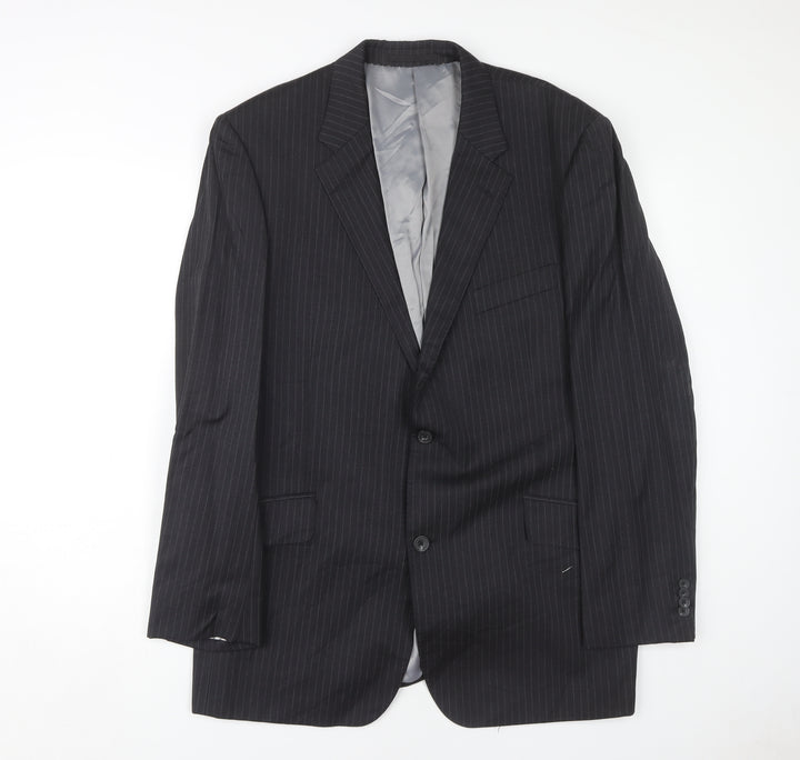 T.M. Lewin Men's Grey Wool Suit Jacket 44R