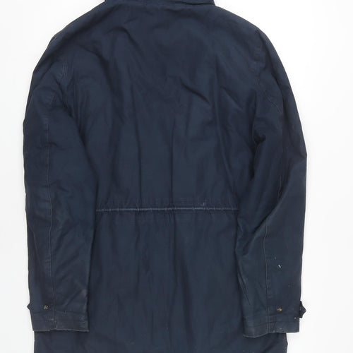 Original Penguin Men's Blue Parka M Cotton Hooded Jacket