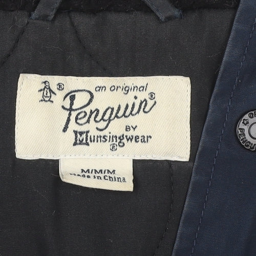 Original Penguin Men's Blue Parka M Cotton Hooded Jacket
