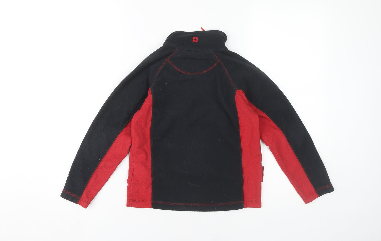 Mountain Warehouse Boys Fleece Sweatshirt 7-8 Black Red