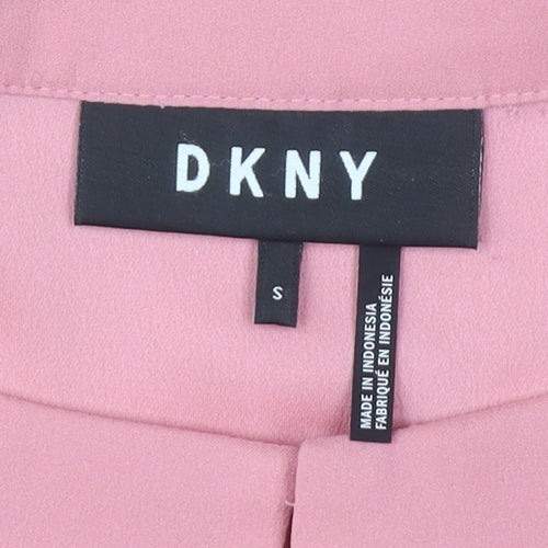 DKNY Women's Pink Blouse, Size S, Boat Neck