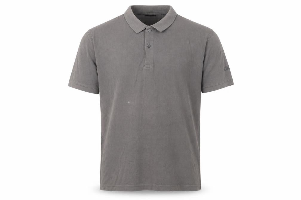 Front view of DKNY Men's Grey 2XL Polo Short Sleeve Casual