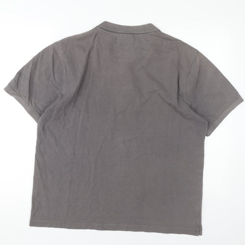 DKNY Men's Grey 2XL Polo Short Sleeve Casual