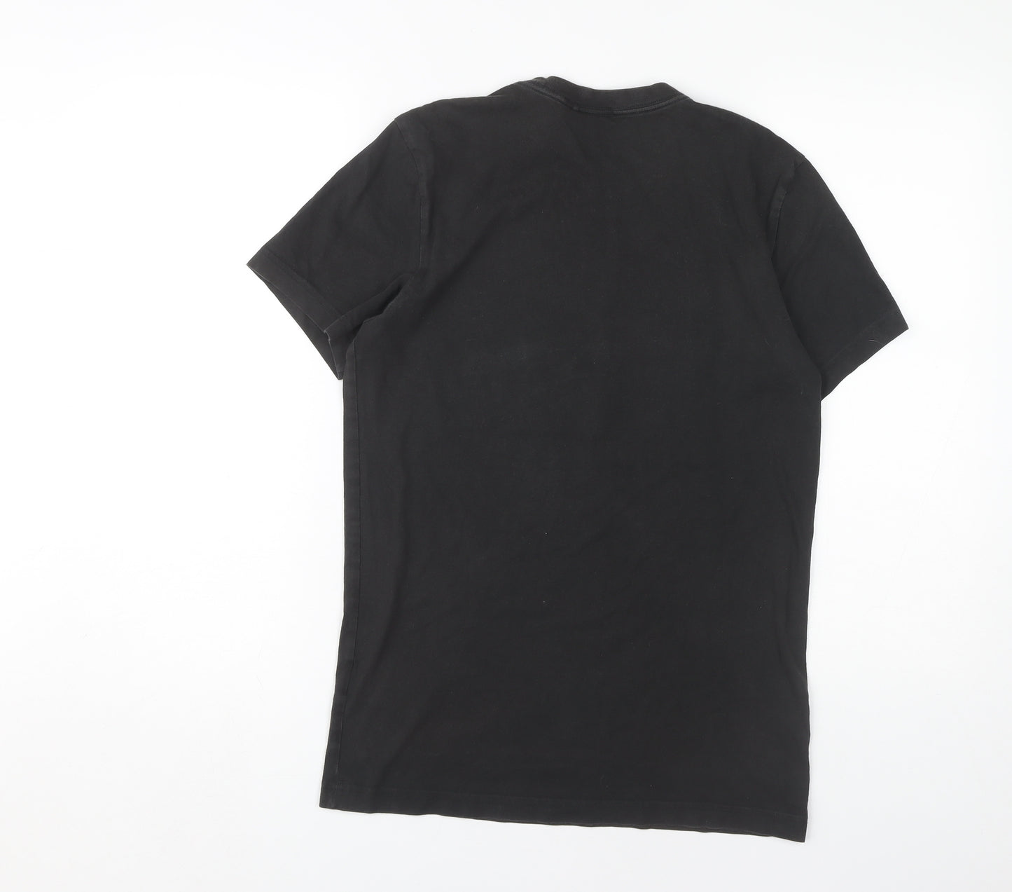 Adidas Men's Black Graphic Logo T-Shirt - Size S