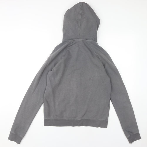 Nike Women's Grey Full Zip Hoodie - S
