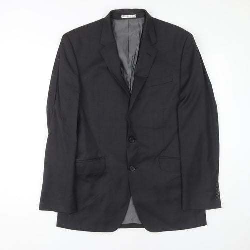 T.M. Lewin Men's Grey Blazer 38R Regular Fit