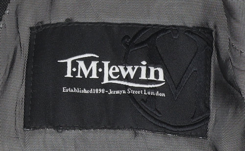 T.M. Lewin Men's Grey Blazer 38R Regular Fit