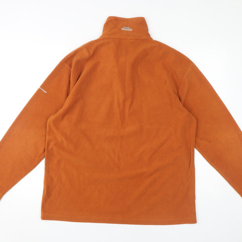 Trespass Men's Orange 1/4 Zip Fleece Sweatshirt M
