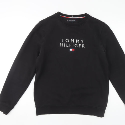 Tommy Hilfiger Men's Black S Pullover Sweatshirt, Logo