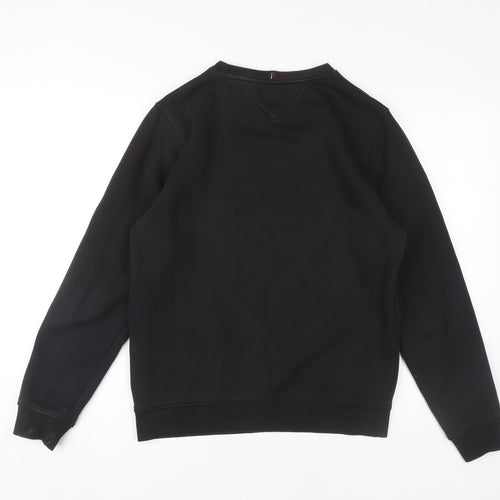 Tommy Hilfiger Men's Black S Pullover Sweatshirt, Logo