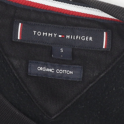 Tommy Hilfiger Men's Black S Pullover Sweatshirt, Logo