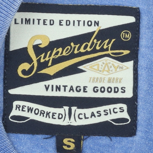 Superdry Men's Blue Vintage S T-Shirt - Limited Edition