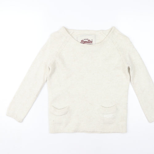 Superdry Women's Ivory Knit Jumper XS