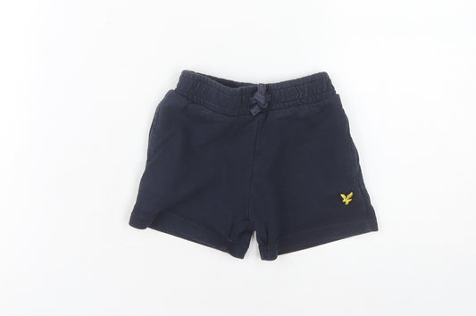 Lyle & Scott Boys Blue Shorts, 2 Years, Elastic Waist