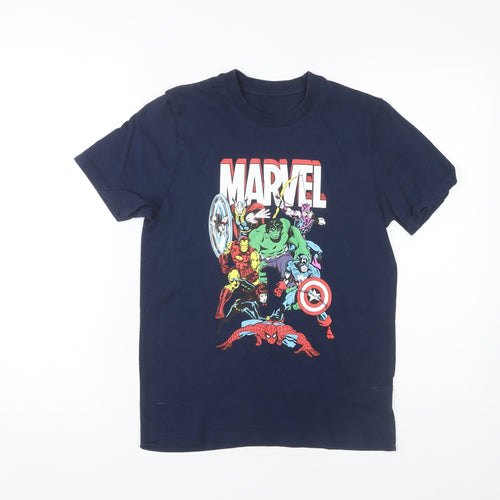 Marvel Boys Blue T-Shirt, 11-12 Years, Superhero Graphic