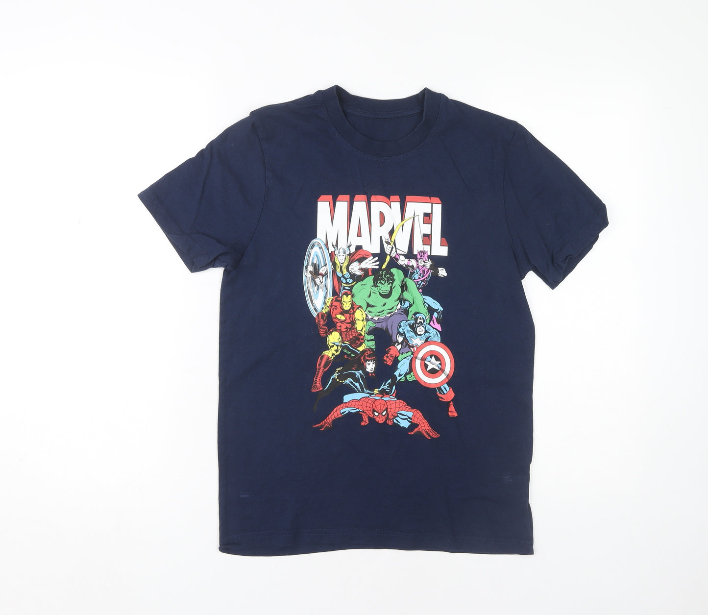 Marvel Boys Blue T-Shirt, 11-12 Years, Superhero Graphic