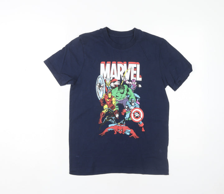 Marvel Boys Blue T-Shirt, 11-12 Years, Superhero Graphic
