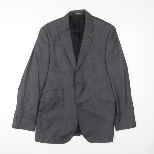 Jeff Banks Men's Grey Blazer, Size 38, Regular Fit, Formal