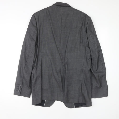 Jeff Banks Men's Grey Blazer, Size 38, Regular Fit, Formal