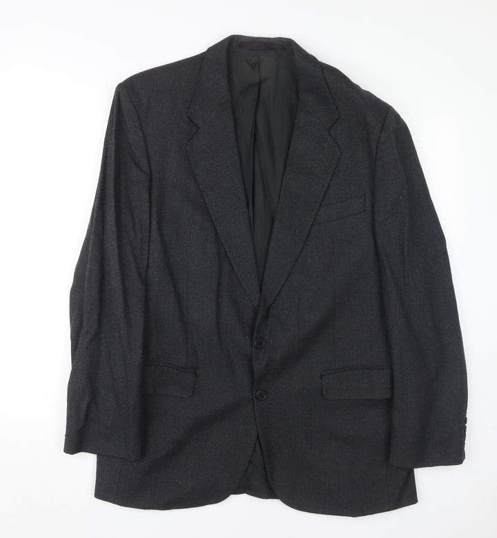 Centaur Men's Grey Regular Wool Blazer, Size 42R