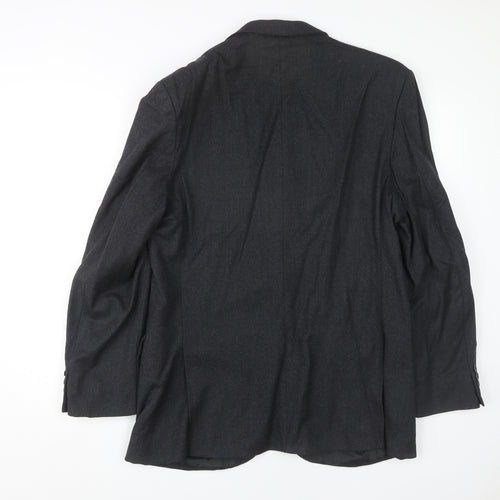 Centaur Men's Grey Regular Wool Blazer, Size 42R