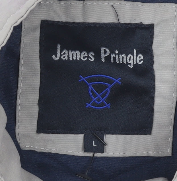 James Pringle Beige Men's L Basic Jacket Stand-Up Collar