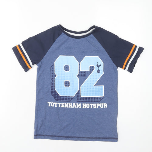 Tottenham Hotspur Boys Blue T-Shirt, 9-10 Years, Sports Logo